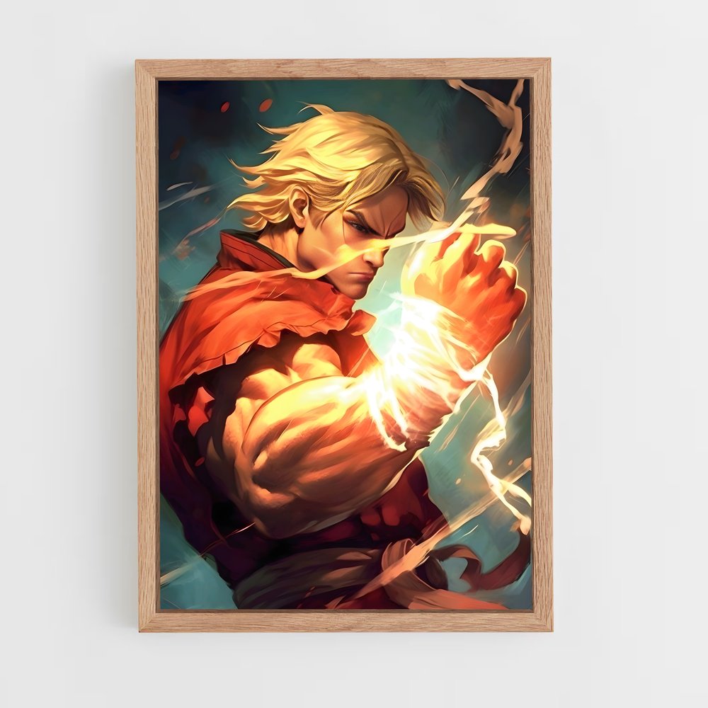 Poster Ken le Sabreur – affiche Street Fighter (vue 4)
